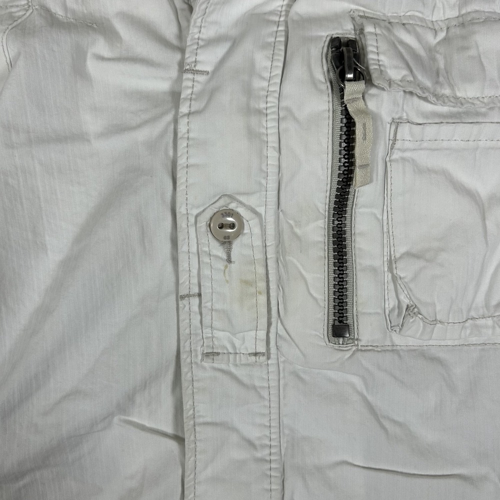 G-Star RAW Hooded Utility Biker Jacket - Off-White/Cream Women's Large #2610 - Picture 5 of 10